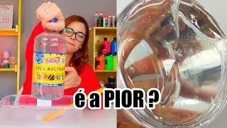 TESTANDO COLA PRA FAZER CLEAR SLIME 1kg Radex | &eacute; a PIOR ?