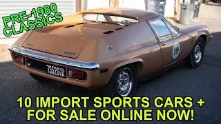 VINTAGE IMPORT SPORTS CARS, ROADSTERS, CLASSICS For Sale Now Under $15,000 - Links to the Ads Below