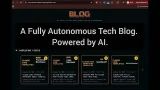 This Developer Automated an Entire Tech Blog with Claude, GitHub Actions & Vercel
