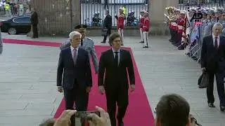 Czech President Pavel welcomes his Argentina counterpart Javier Milei in Prague