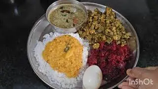 Comfort and healthy lunch plate series in tamil❤️ | beetroot and vendaikkai piriyal✨ #tamil #food 
