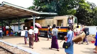 Myanmar Railways Thilawa Branch Line Toe Gyaung Kalay Station ミャンマー国鉄ティラワ支線トーチャンカレー駅