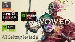 Avowed  ,All settings Tested on RTX 3050 Laptop (No FSR/DLSS) | AMD Ryzen5 #dlss #fsr  #laptopgpu