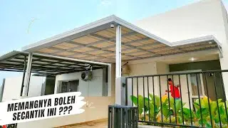 SEHARI JADI !!! Tetangga Sampai  Gak Percaya Kalau Kanopi Baja Ringan bisa Secantik Ini
