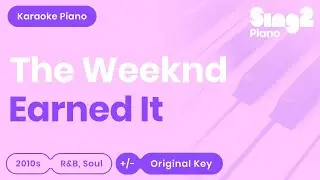 The Weeknd - Earned It (Piano Karaoke)