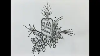 🕯️ How to Draw a Candle with Realistic Shading | Beginner Guide # Shailly Singh