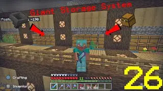 Making a Super Crazy Fully Automatic Storage System(Minecraft Bedrock Edition:Hardcore Survival )-26