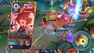 I PRETENDED TO BE AKIRA GAMING 💀💀 CRAZY FANNY AGGRESSIVE GAMEPLAY 🔥🔥 MLBB