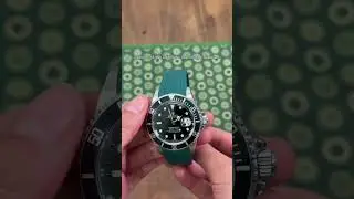 Submariner 41mm on green rubber deployant 