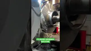 円筒研削盤 cylindrical grinding machine #cnc control #viralvideo #germany #make#machine
