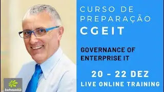 CGEIT Preparation Course - Curso Prepara&ccedil;&atilde;o CGEIT - Dezembro 2023