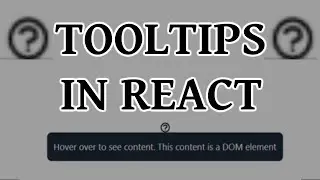 How to Create Tooltips in React (popups / dropdowns)