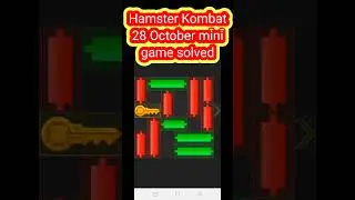 28 October Hamster Kombat mini game daily key🗝️ puzzle solved unlock key#hamsters #hamsterkey