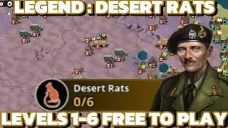 WORLD CONQUEROR 4 LEGEND DESERT RATS DIVISION LEVELS 1-6 FREE TO PLAY