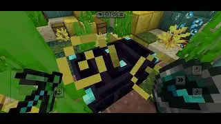 Minecraft pe moded gameplay finally infinity armor after 50+hour