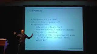 C++ and Beyond 2012: Andrei Alexandrescu - Systematic Error Handling in C++