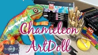 Realistic Chameleon ArtDoll and Art Supply Review