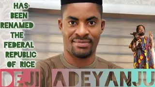 Deji Adeyanju said they have renamed Nigeria the federal Republic of rice.