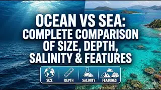 Ocean vs Sea: Complete Comparison of Size, Depth, Salinity & Features