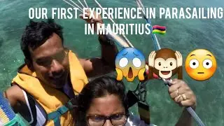 Ultimate Thrill  in PARASAILING 😱😱😱 @ Mauritius 🇲🇺 #parasailing #mauritiusisland #eastafrica