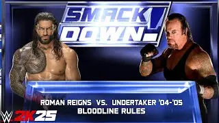 WWE 2k25 &mdash; Роман Рейнс против Гробовщика '05: Bloodline Rules Match на Smackdown