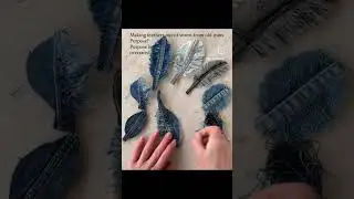 Jeans feathers