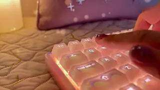 Fantasy Keyboard ASMR | Magical Typing Sounds, Glowing Keys & No Talking 🎧🌌