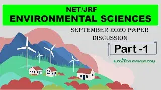 NET JRF ENVIRONMENTAL SCIENCE | September 2020 questions paper complete solution| envirocademy