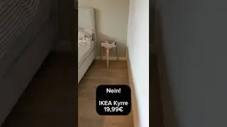 Minimalistisch, Skandi und g&uuml;nstig: IKEA Kyrre als Nachttisch #einrichtungsideen #interior #ikeahack