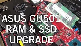 ASUS GU501GM RAM & SSD Upgrade Guide - How To Install Laptop RAM • Upgrade Laptop HDD to SSD
