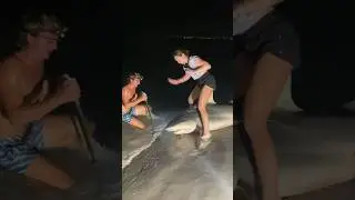 Two Girls Catch MASSIVE Bull Shark!  #shark #shorts #shortsfeed