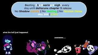 Beating the knight everyday until deltarune chapter 5 releases (no sm, healing or TP-items)(day 208)