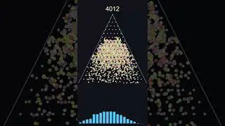 Gaussian ? pt.14 #ball #bounce #bouncingball #galton #ballgame #boad #shorts