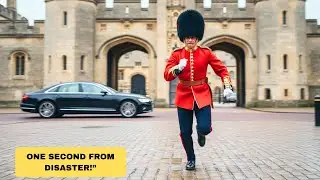 Royal Guard&rsquo;s Split-Second Move Saves Princess Anne From High-Speed Car Danger