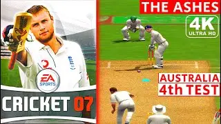 EA Sports Cricket 07 The Ashes Australia 4th Test PC Gameplay 4K Ultra HD #Cricket #cricket07 #ashes