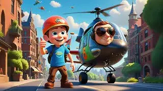 Off We Go in the Helicopter | Vehicle Song for Kids | Flying & Adventure Nursery Rhyme