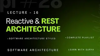 Reactive & REST Architecture Style Explained | Software Architecture | Learn With Surya