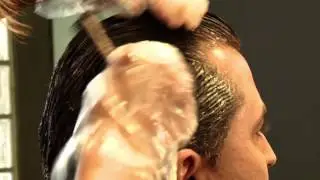 Aplicación paso a paso coloración masculina HOMME