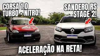 Arrancada: Corsa 1.0 TURBONITRO X Sandero RS Stg 2