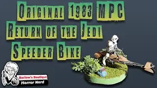 1983 MPC Return Of The Jedi Speeder Bike Model Kit