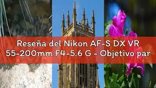 Rese&ntilde;a del Nikon AF-S DX VR 55-200mm F4-5.6 G - Objetivo para Nikon (Distancia Focal 55-200mm, Apert