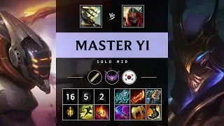 Master Yi Mid vs Zed - KR Master Patch 25.10