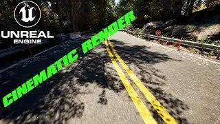 A Road in Forest UE 5 Cinematic Render | Unreal Engine 5| #ue5 #ambiance
