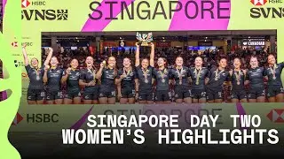 New Zealand secure the THREE-PEAT 🤯 | HSBC SVNS Singapore 2026 | Day Two Women's Highlights