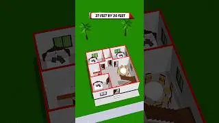 27 Feet by 30 Feet home plans | 27X30 house plans #home #house #houseplan #floorplan #music #song