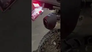 KLX 300 Dual Sport Delkevic 13.5 Tri Oval Exhaust Sound