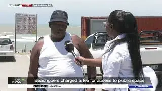 Beachgoers charged a fee for access to public space