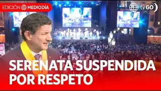 Se suspende serenata por hechos trágicos en EMAPE | Edición Mediodía | Noticias Perú