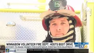 Winnabow Volunteer Fire Department hosts boot drive to raise money for costly equipment