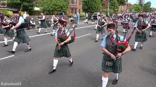 Glenageeragh Pipe Band @ G.O.L.I. NI Centennial Parade ~ 28/05/22 (4K)